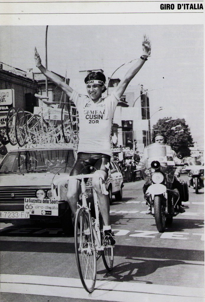 Eduardo Chozas, 22 años, Giro de 1983, ganador de la etapa Terni_vasto