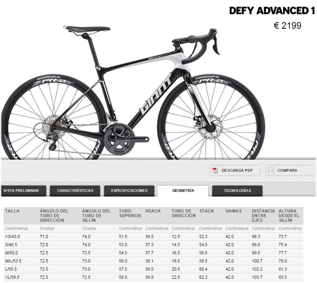 Bici Giant Defy Advanced 1 grupo Shimano Ultegra 11V DISCO en talla M y ML a extrenar OFERTA 1.900 €